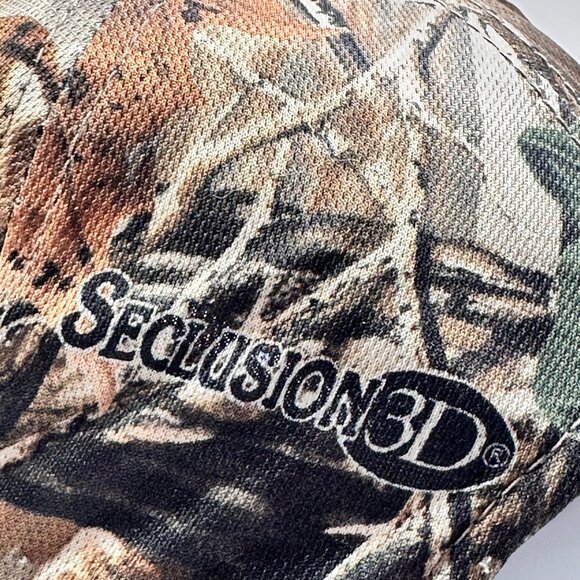 Cabela's Camo Strap Back Cap Hat Seclusion 3D Pattern With GO AWAY REPELLENT - Picture 6 of 12